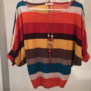 3/$15 Vivace Striped Top